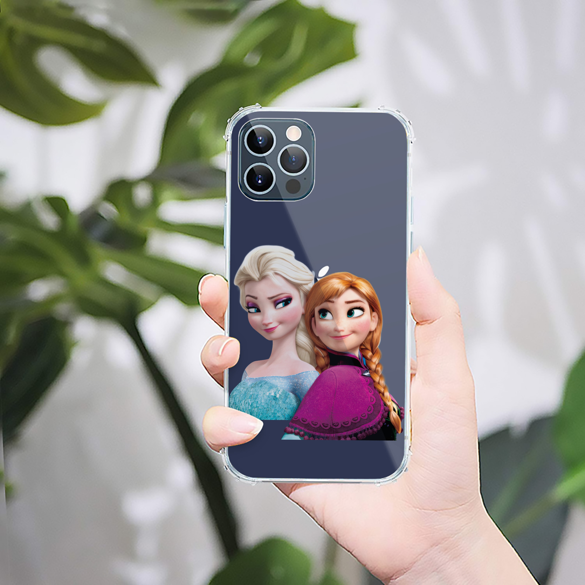 （画像用） アナと雪の女王 アンナ エルサ Frozen Anna Elsa 【iPhone 12シリーズ対応】透明スマホケース（クリアソフトケース）